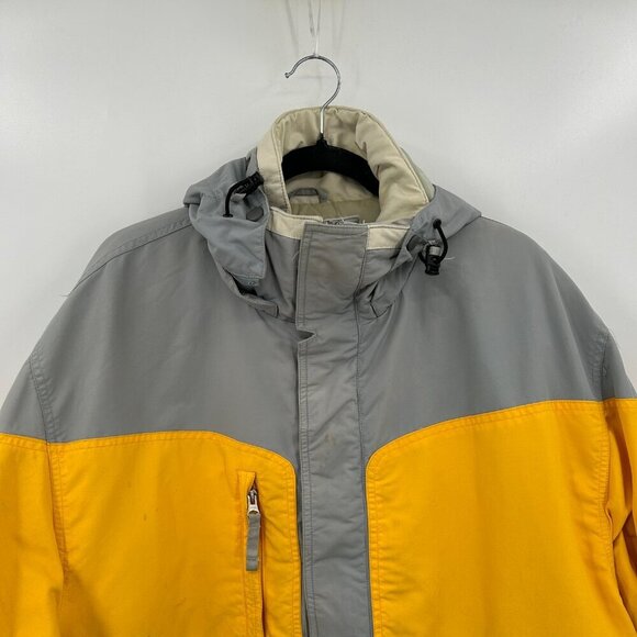 BURTON *FLAWED* Men's Vintage Toast Gray Yellow Snowboard Jacket Size Large - Picture 3 of 15